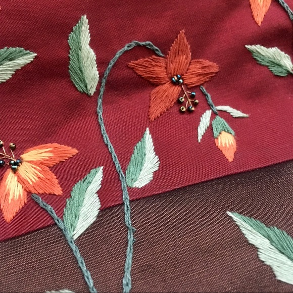 ❤️Handmade Embroidered Top Handle Bag - Picture 2 of 3